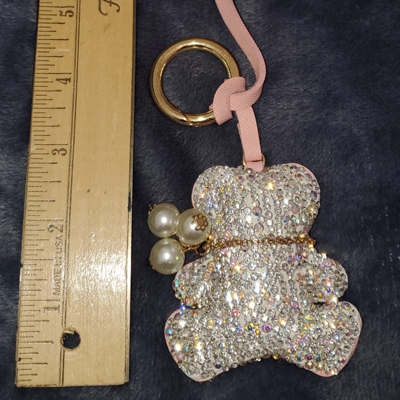 Handbags - Bling teddy with tassel key ring